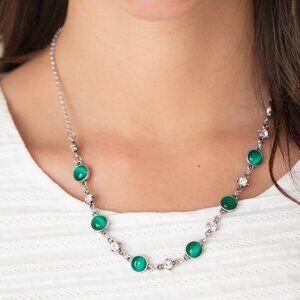 Paparazzi Jewelry Accessories - Inner Illumination - Green Necklace - Vintage